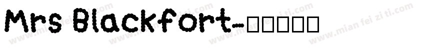 Mrs Blackfort字体转换